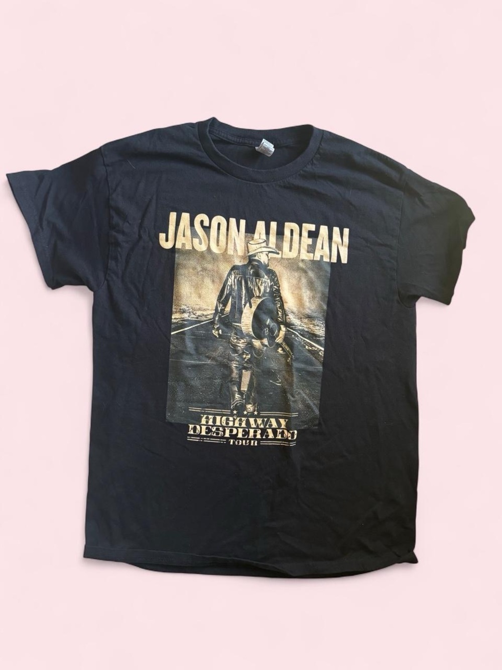 Jason Aldean Men's Black 'Highway Desperado' Tour T-Shirt
